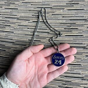 Purple Lakers Kobe Bryant Pendant Necklace